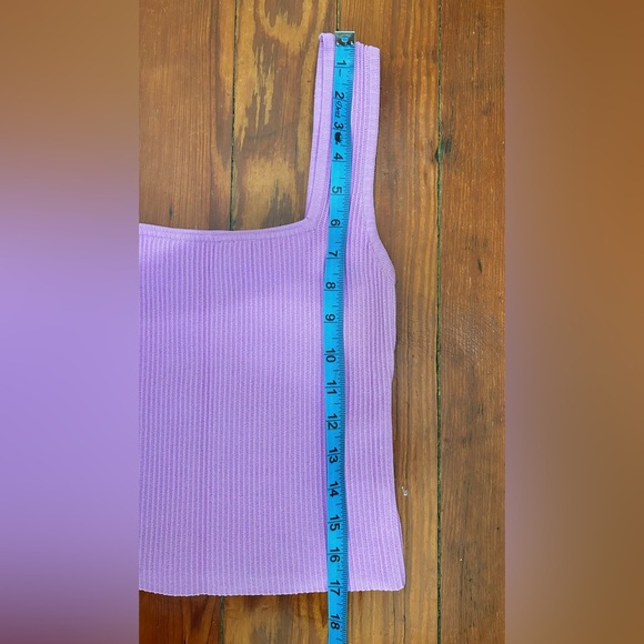 Purple Ribbed Tank Top - Picture 4 of 4